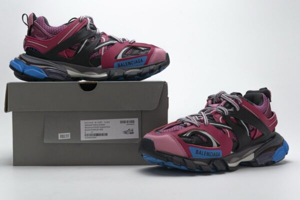 542436 W1GB7 5482 Balenciaga Tess S.Black Purplish Red - Image 2
