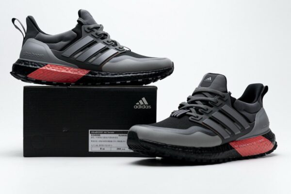 EG8098 adidas Ultra Boost All Terrain Black Grey Red - Image 2