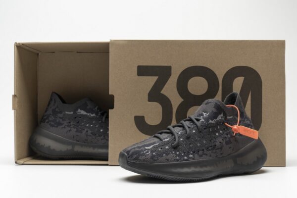 FU8680 adidas Yeezy Boost 380 Black Grey Real Boost - Image 7