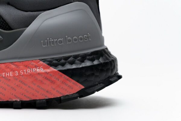 EG8098 adidas Ultra Boost All Terrain Black Grey Red - Image 3