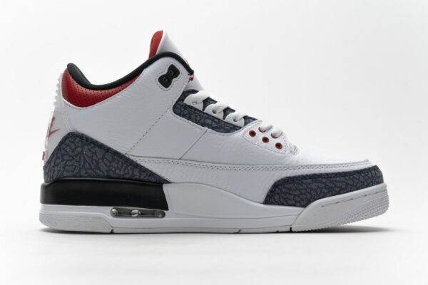 CZ6431-100 Air Jordan 3 Retro Fire Red Denim - Image 10