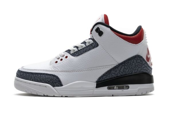 CZ6431-100 Air Jordan 3 Retro Fire Red Denim